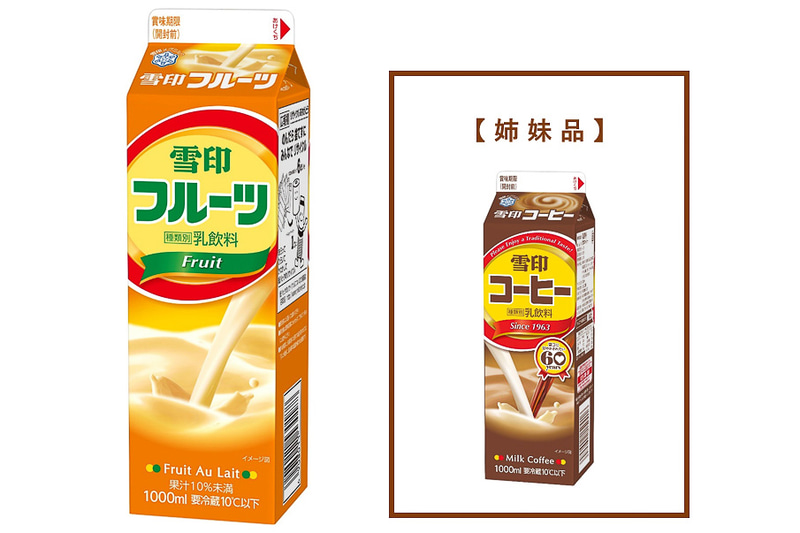 フルーツ乳飲料「雪印フルーツ」