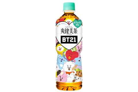 爽健美茶」BT21 オリジナルデザインボトル発売。限定デザイン