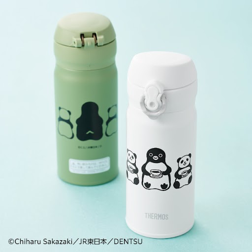 Suicaのペンギン 真空断熱ケータイマグ 350ml（ホワイトグレー/カーキ）