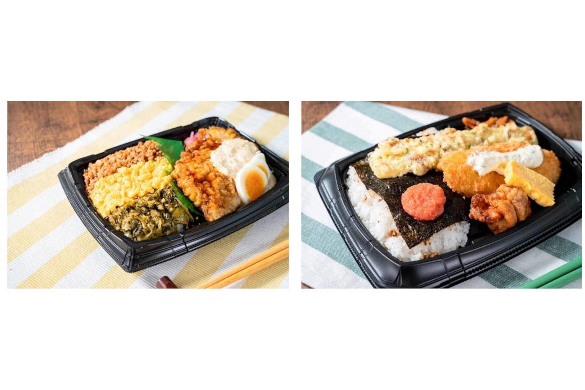 ファミマ「3色そぼろ＆チキン南蛮弁当」「明太海苔弁当」