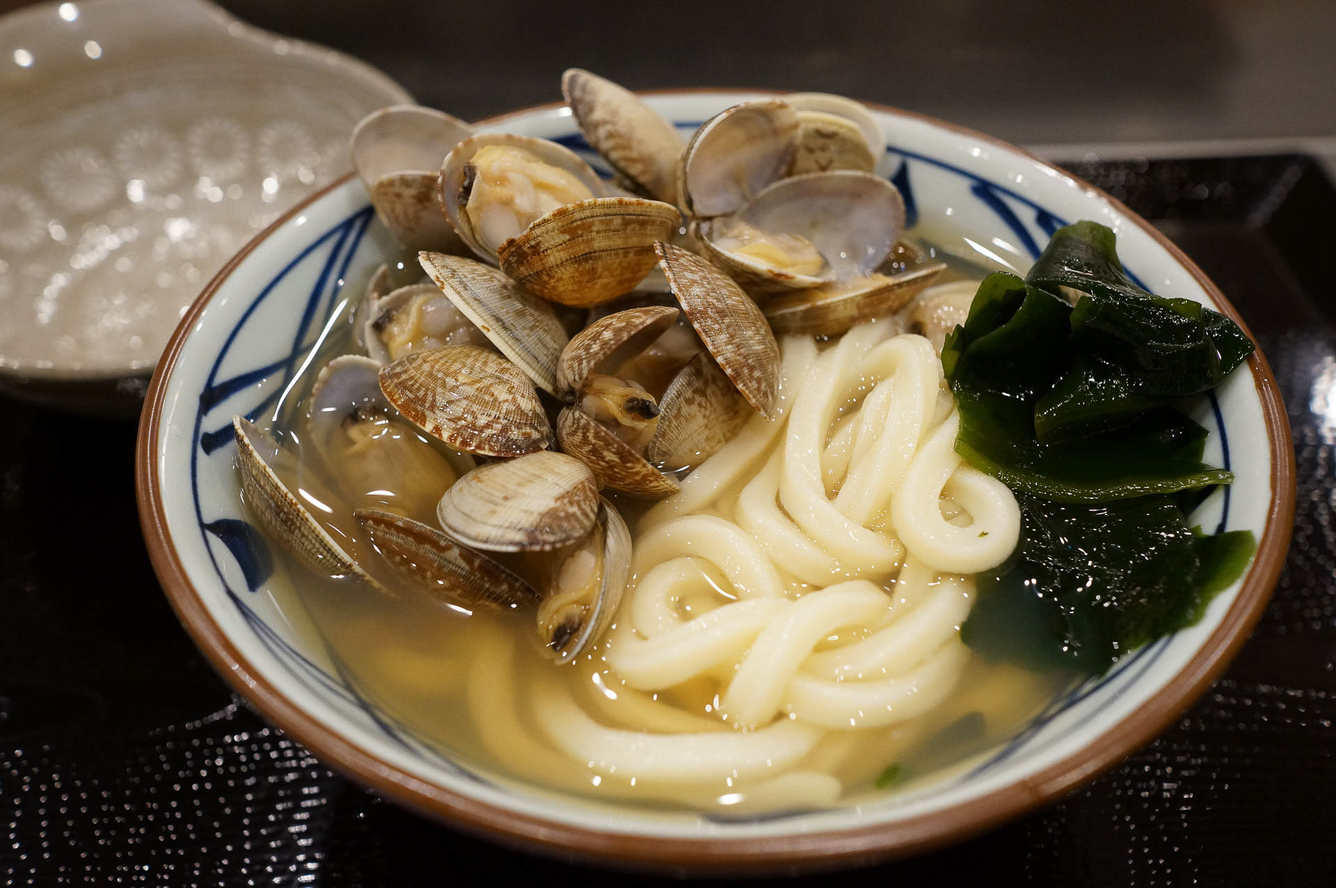 あさり冷かけうどん