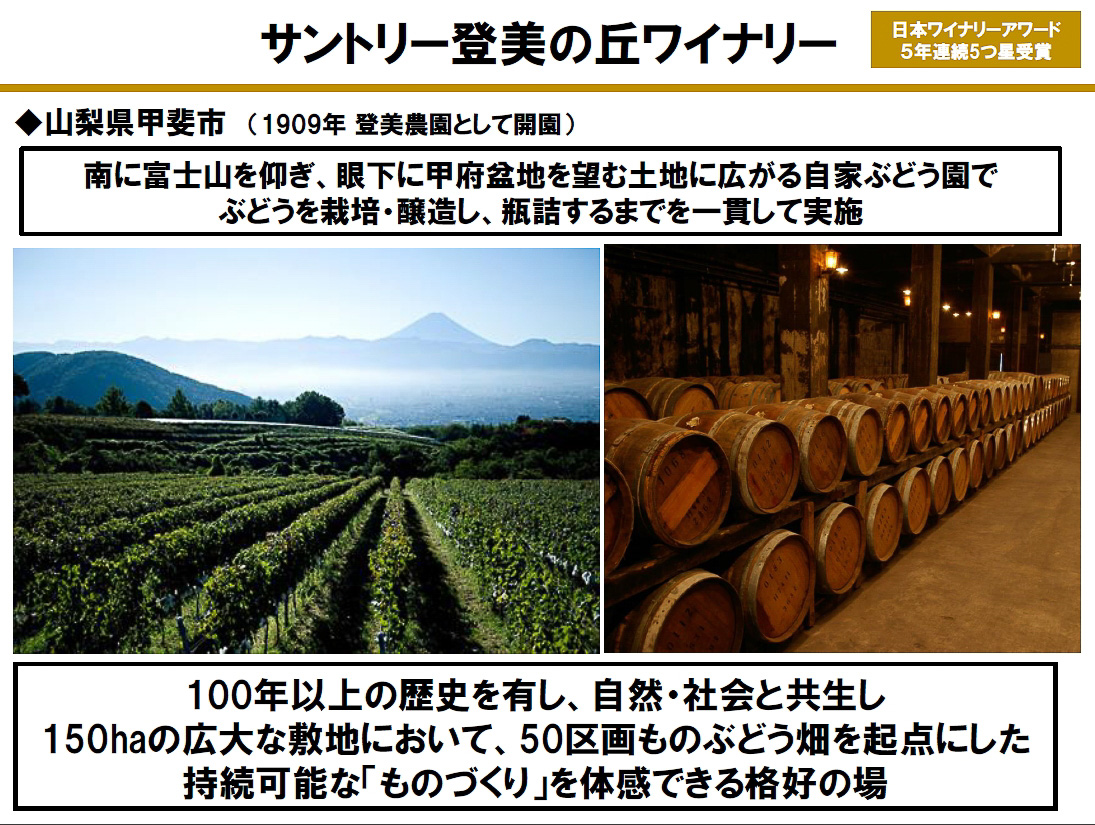 サントリー登美の丘ワイナリーの概要