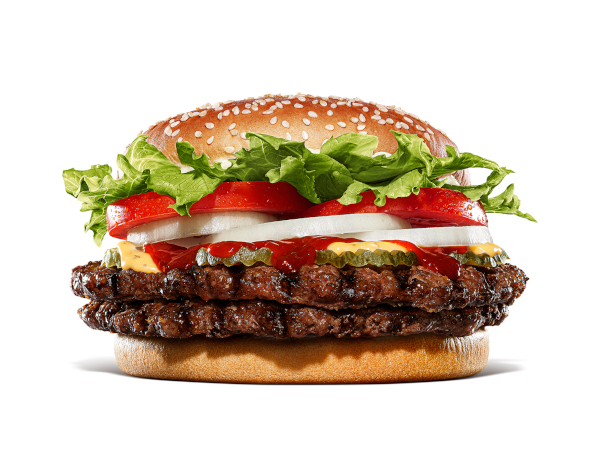 「スパイシー・ダブルワッパー チーズ」（単品990円/セット1290円）