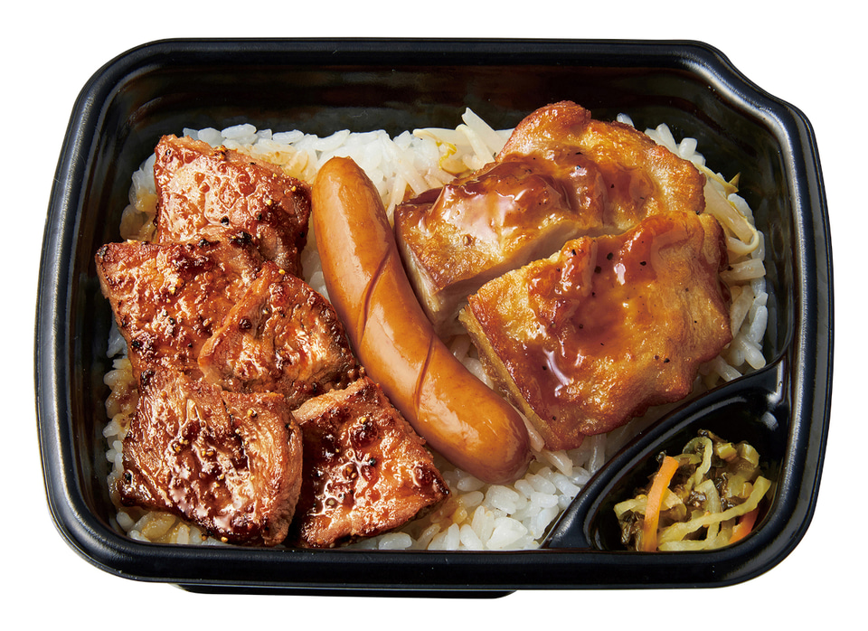 ほっともっと、3種の肉を一度で味わえるよくばりグリル「ミックス