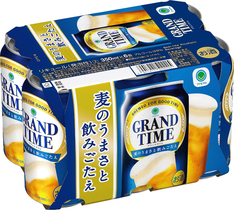 「グランドタイム 350mL×6缶」（680円）