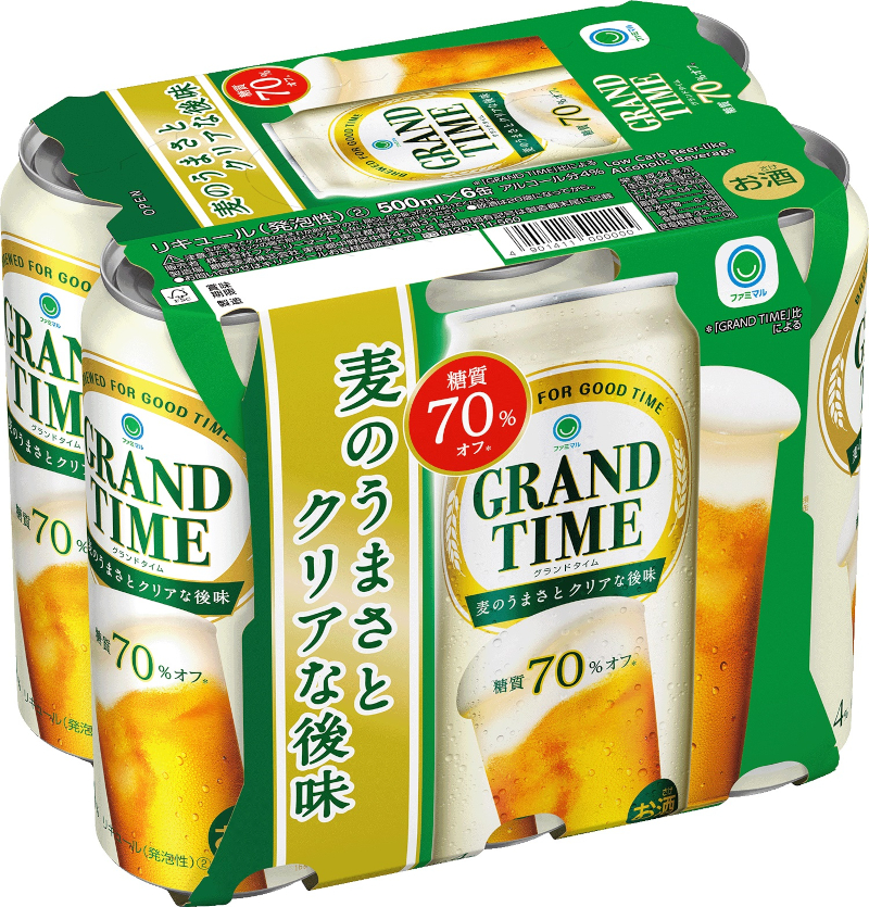 「グランドタイム 糖質70％オフ 500ml×6缶」（980円）