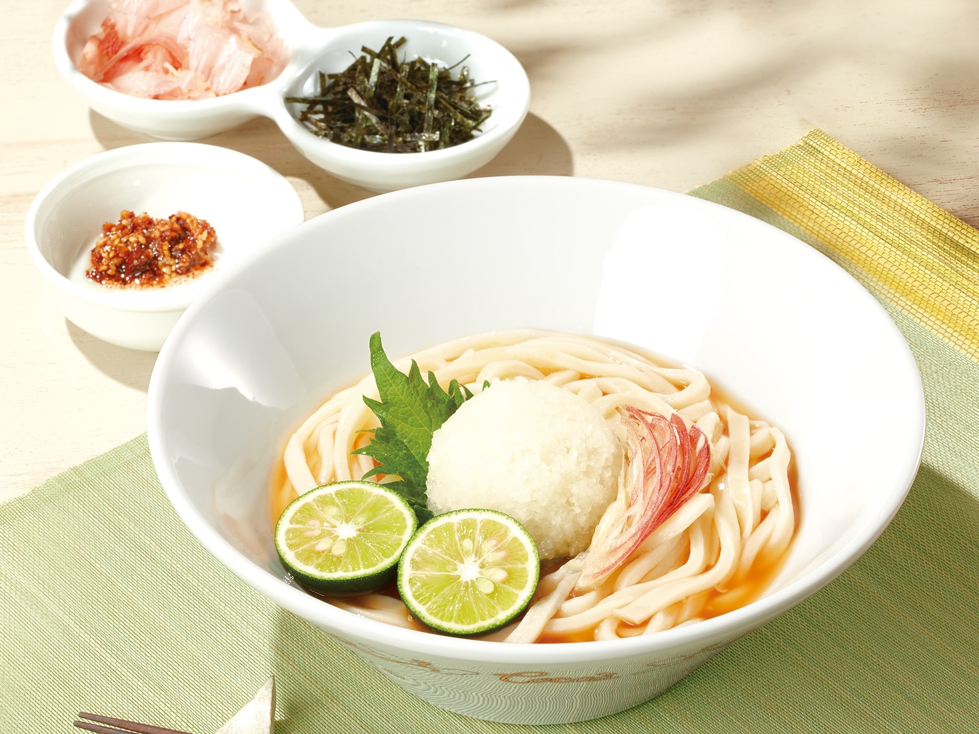 「徳島県産すだちの冷製おろしうどん」（759円）