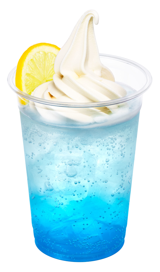 「ブルーレモンスカッシュフロート」（520円）