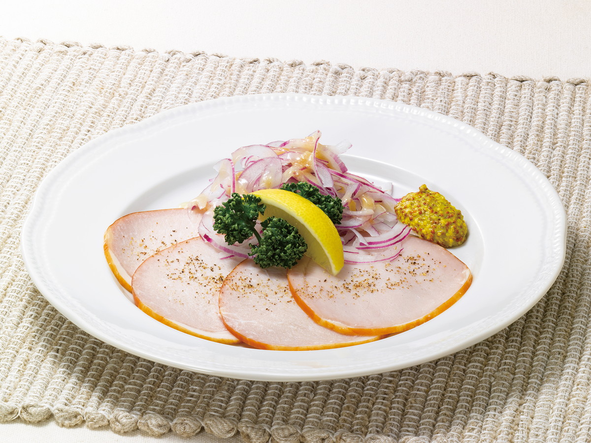 熟成ロースハムのオードブル