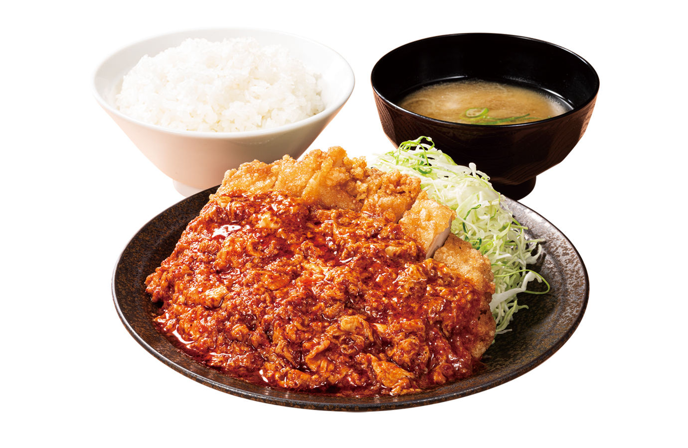 からやま「赤辛定食」