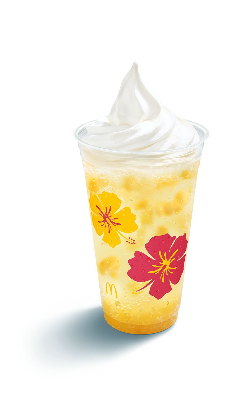 マンゴー果肉入り マックフロート トロピカルフルーツ