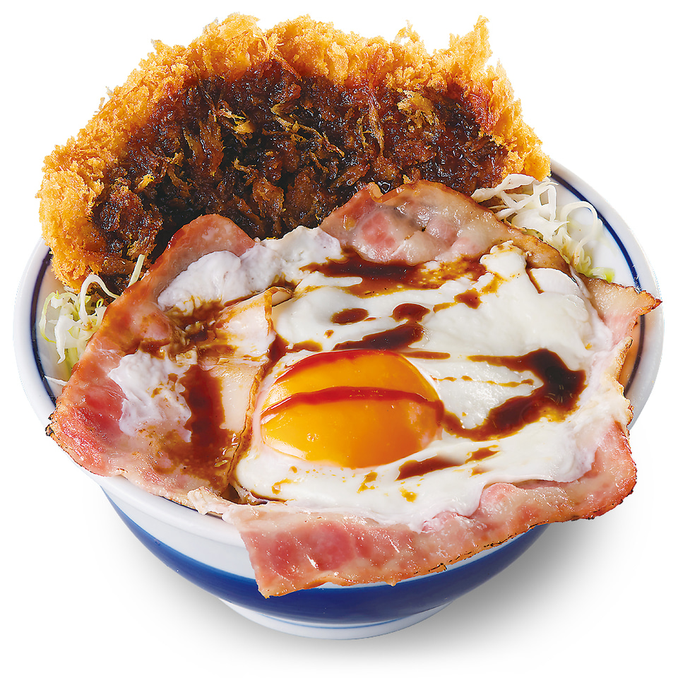 かつや とんかつ ベーコン 目玉焼きを丼 定食で楽しむ ベーコンエッグソースカツ グルメ Watch