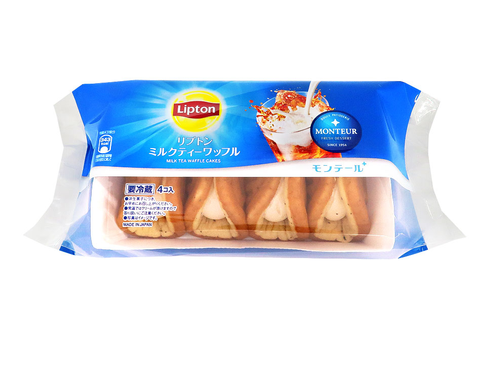 「4Pリプトン・ミルクティーワッフル」（280円前後/沖縄のみ324円）