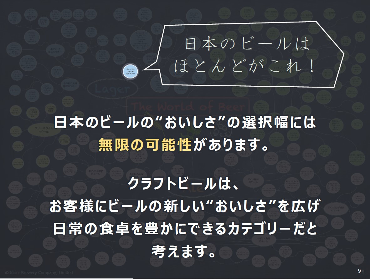 日本のビールの99％がピルスナータイプ