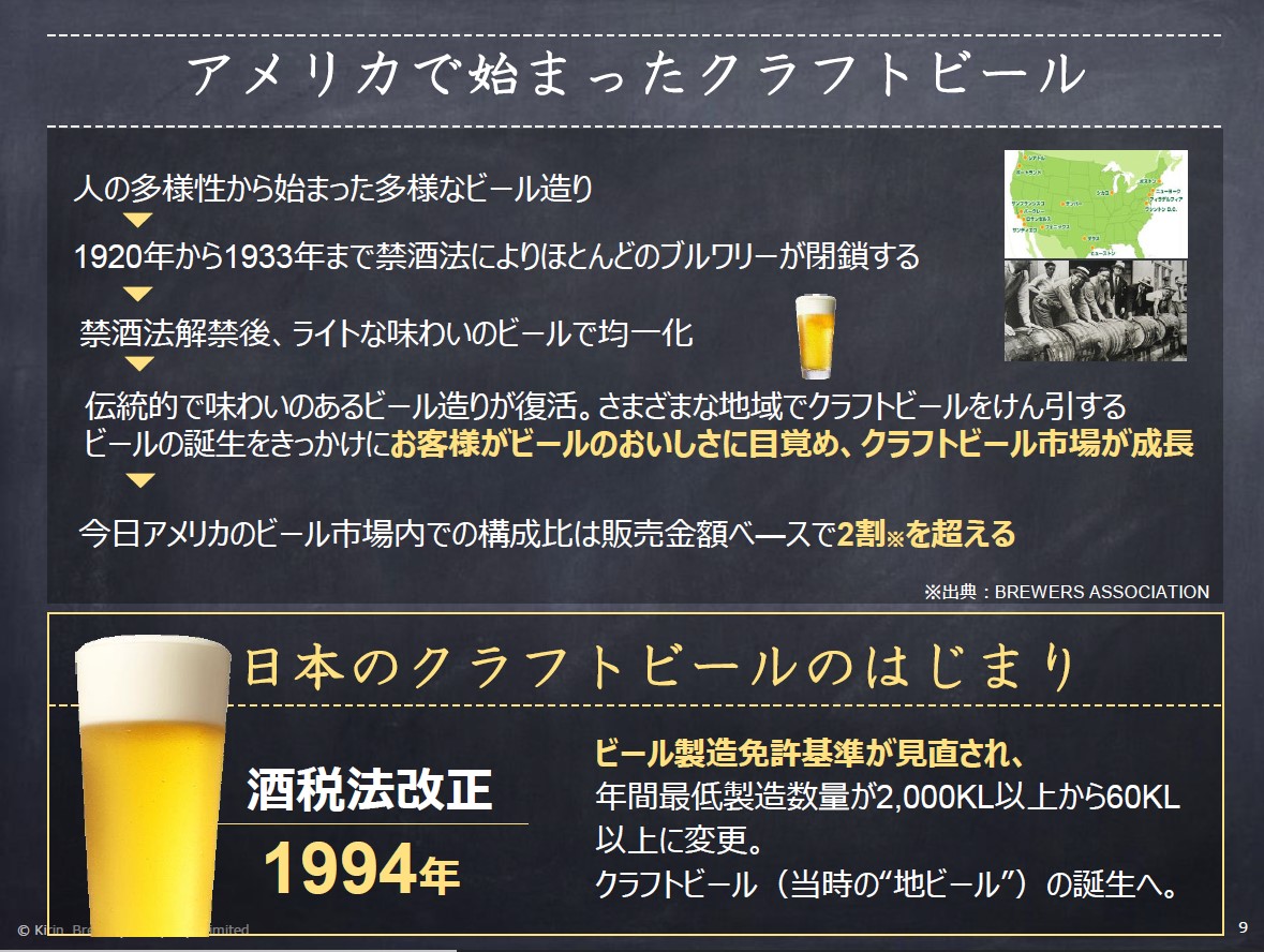 元々アメリカで、人の多様性から始まった多様なビール造り