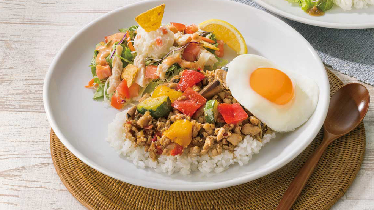 「ガパオライスプレート」