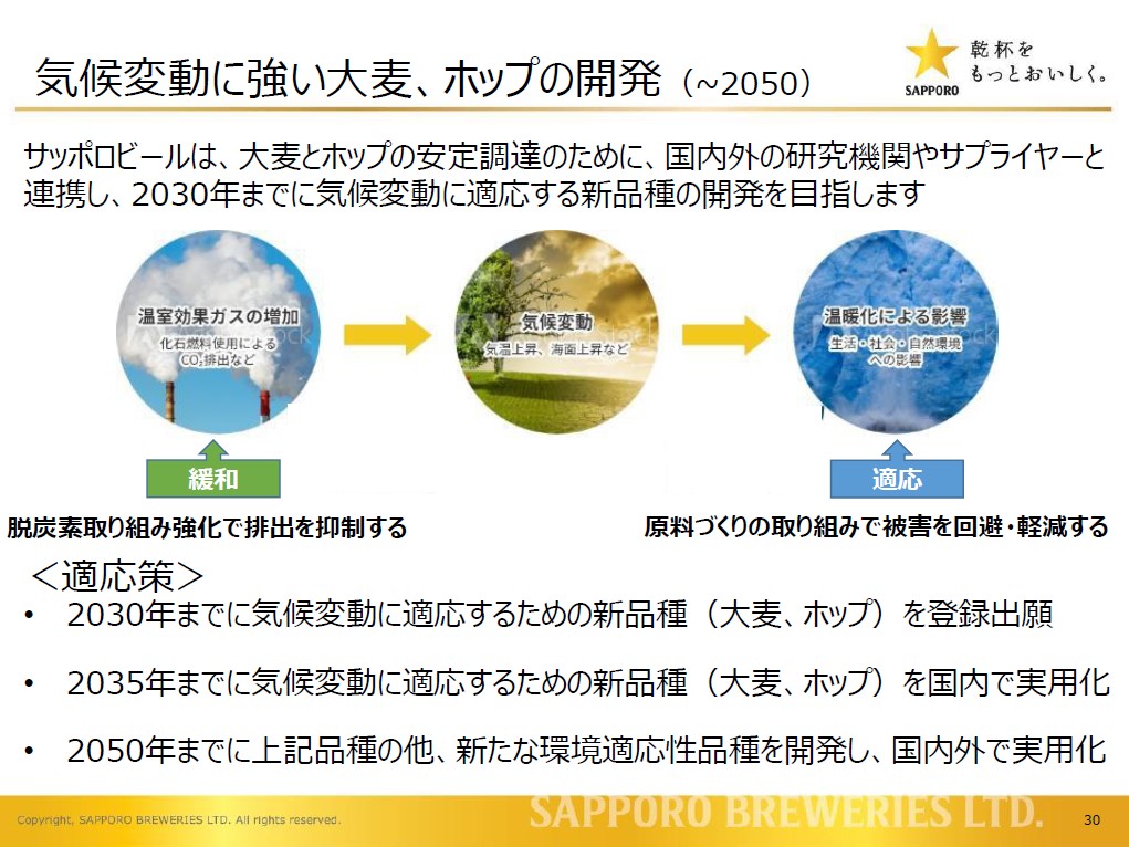 気候変動に強い大麦の開発