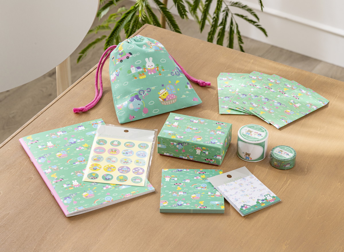 「懐かしの包装紙柄オリジナル文具」