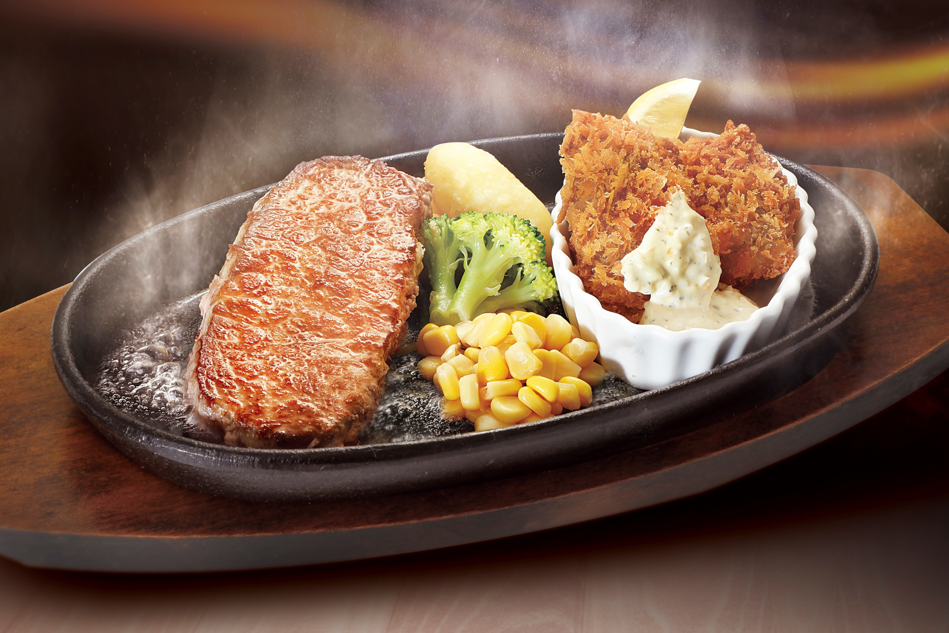 宮ロース140g＆大粒カキフライ2個