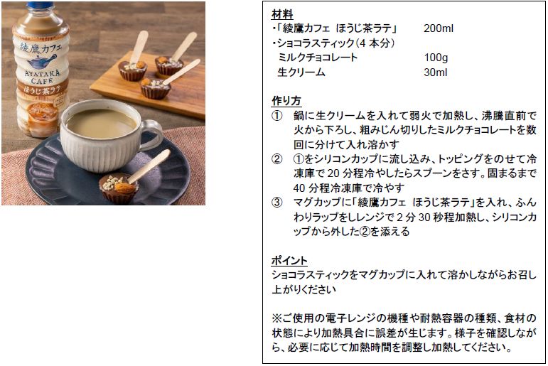 冬の「綾鷹カフェ」アレンジレシピ