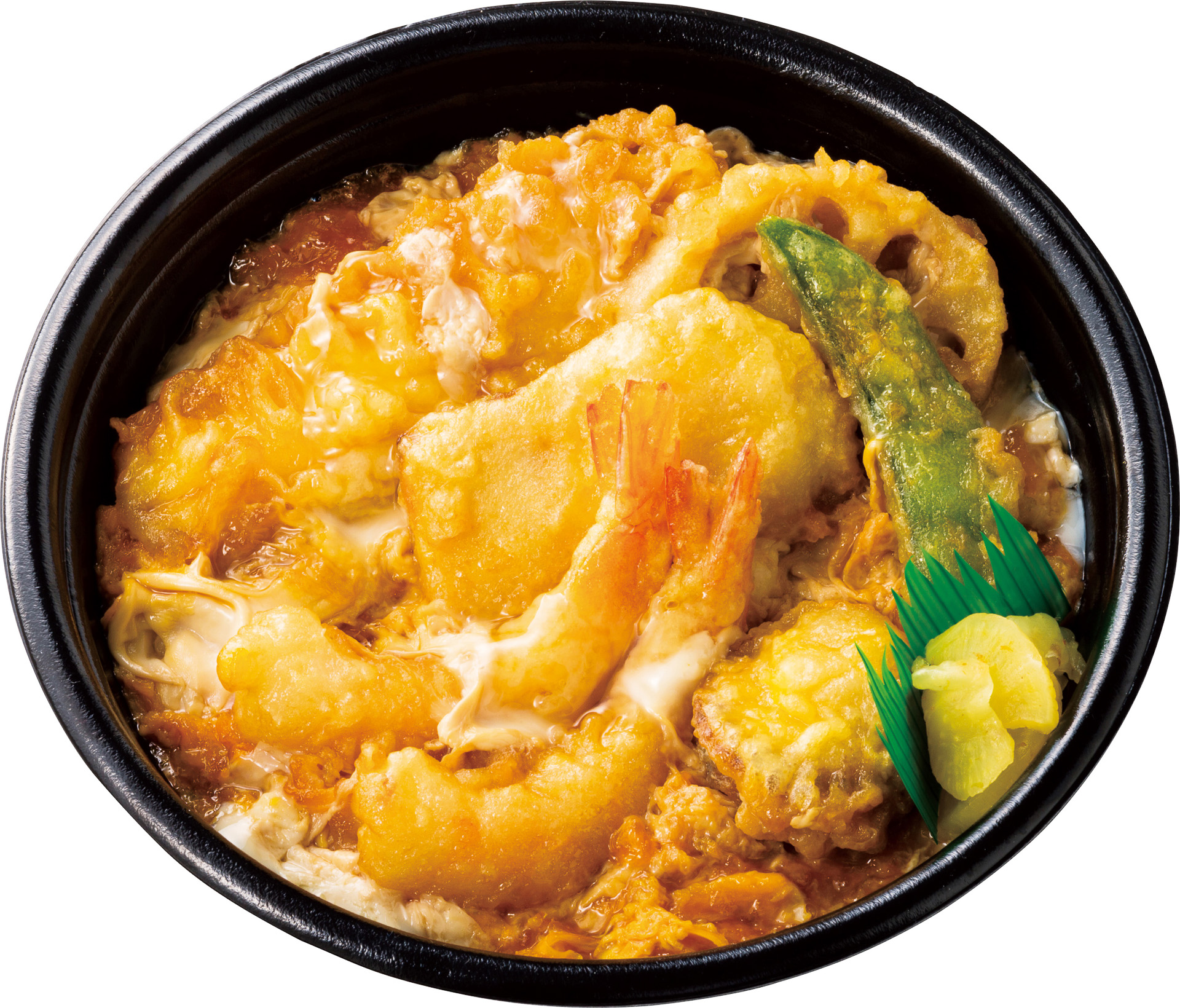 「海鮮天とじ丼」（640円）