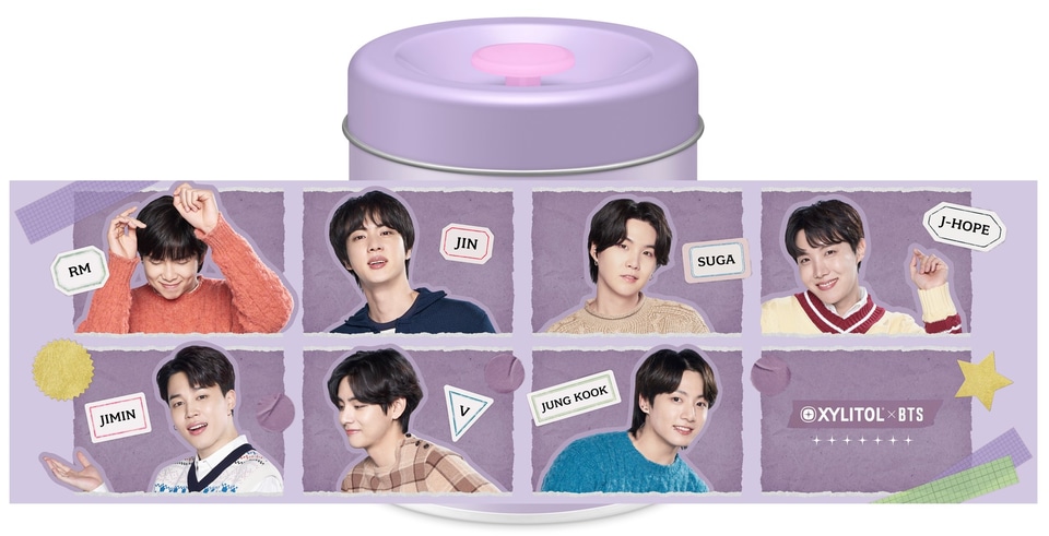 ロッテ「キシリトール×BTS プレミアム缶＜スマイルソーダ＞」発売