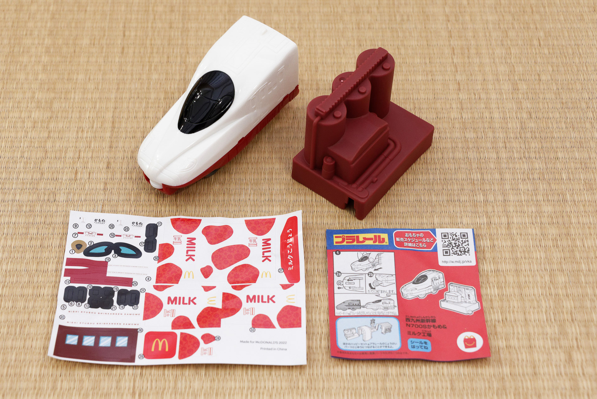 西九州新幹線 N700S かもめ＆ミルク工場、組立前