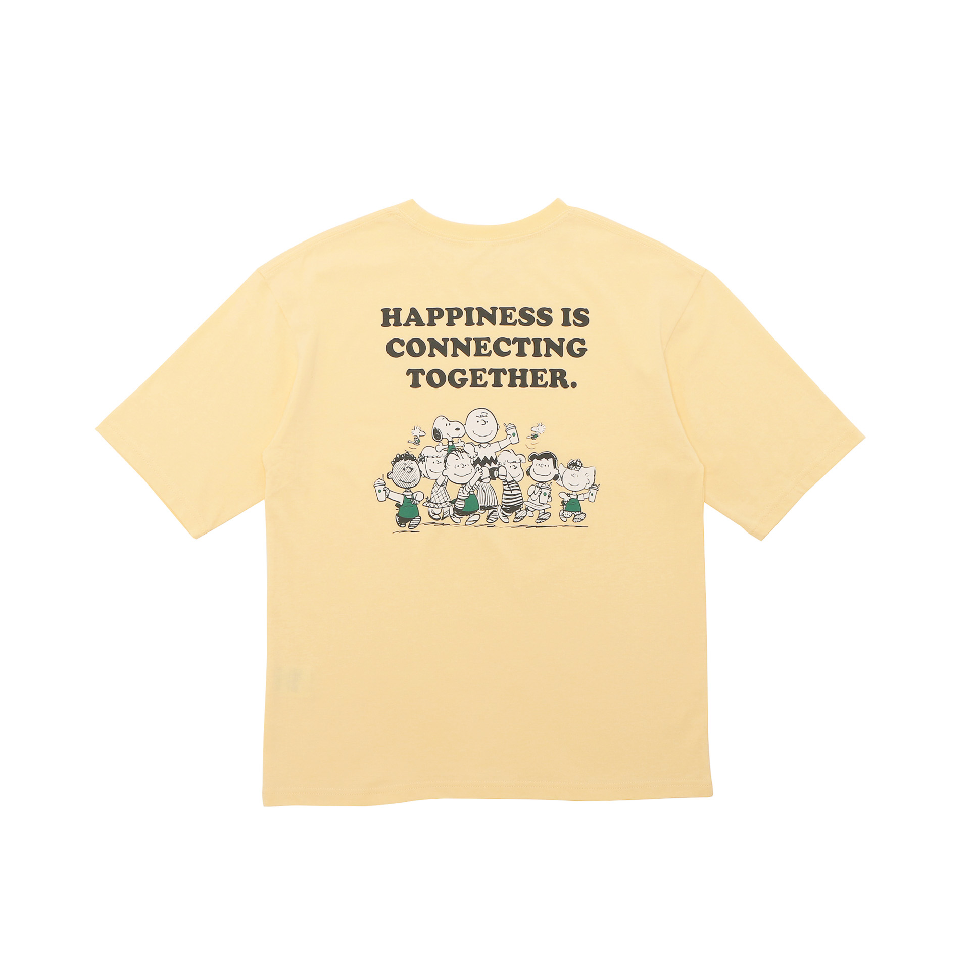 「オーバーサイズTシャツ PEANUTS イエロー/グレー（各S-M/L-XL）」（各4000円）