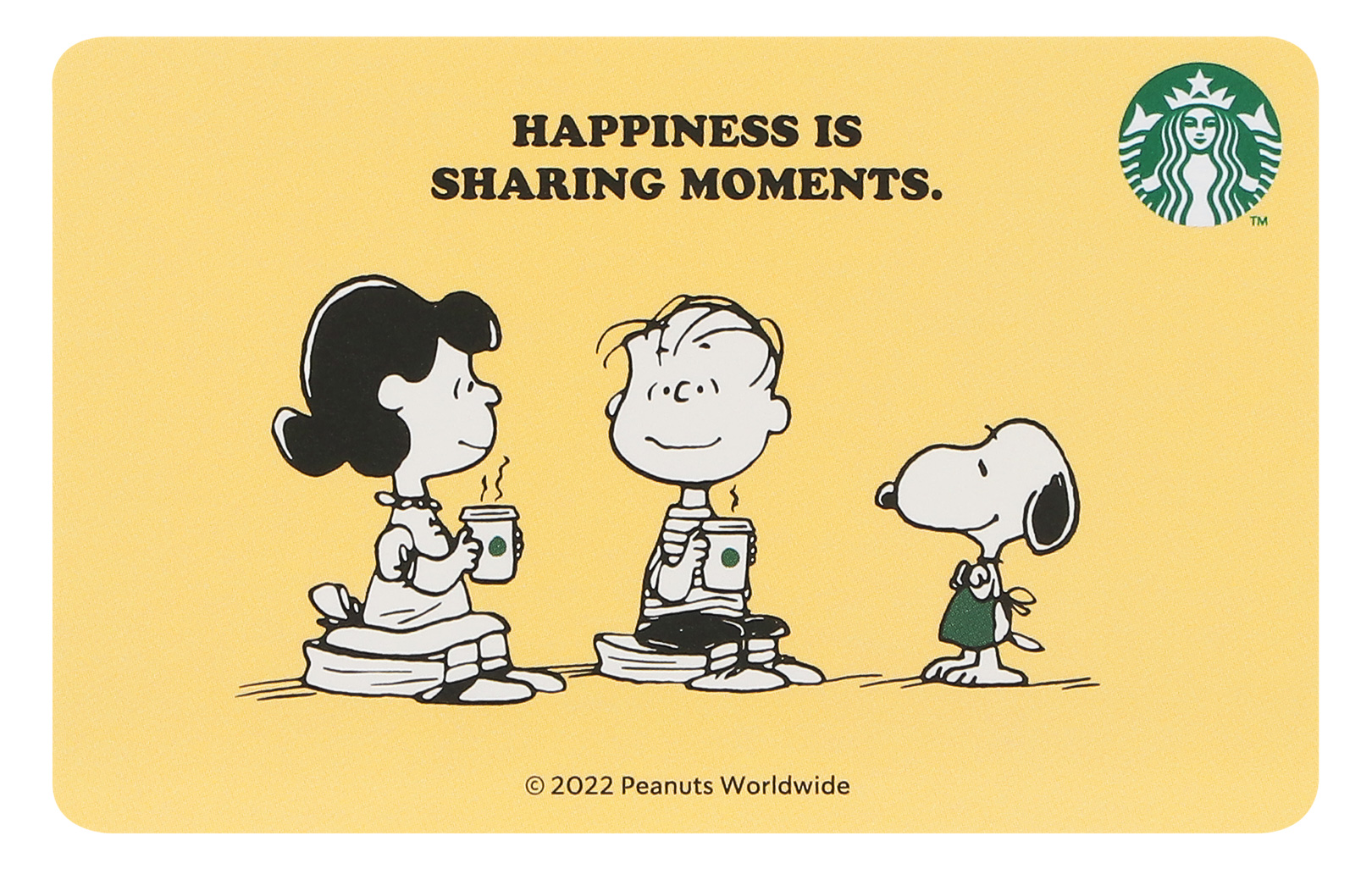「スターバックス カード ギフト オンラインストア PEANUTS イエロー」（2550円 ※2000円入金済み）