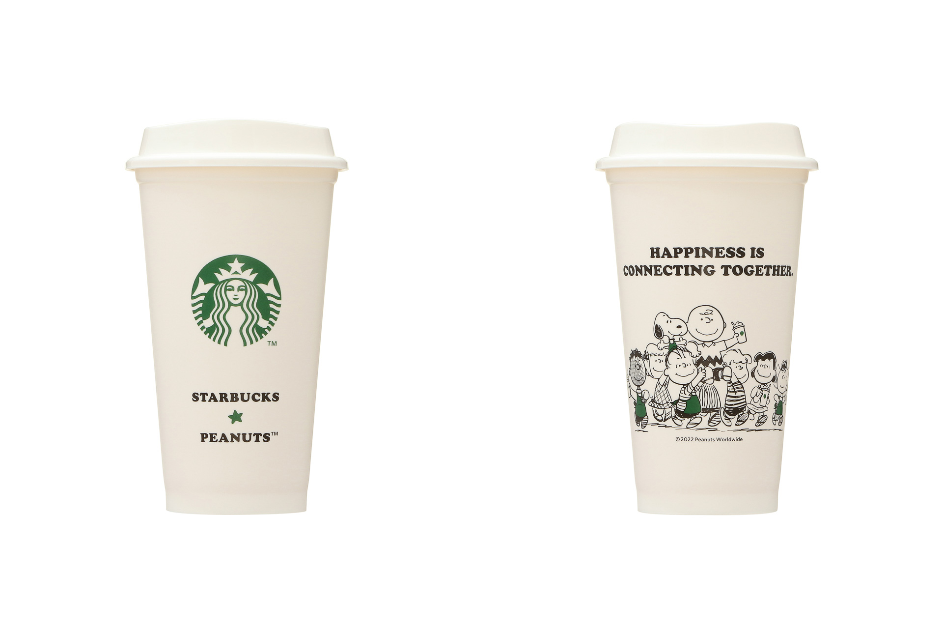 リユーザブルカップ PEANUTS オフホワイト 473ml