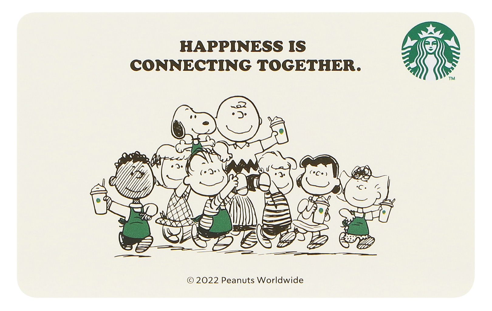 スターバックス カード PEANUTS オフホワイト