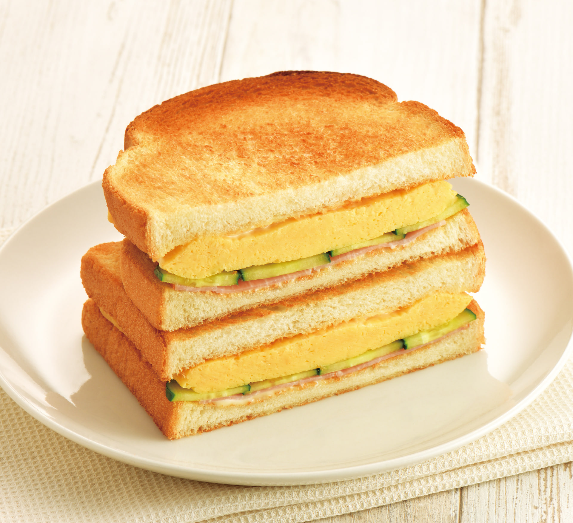 トーストサンド 厚焼きたまご～利尻昆布だし使用～