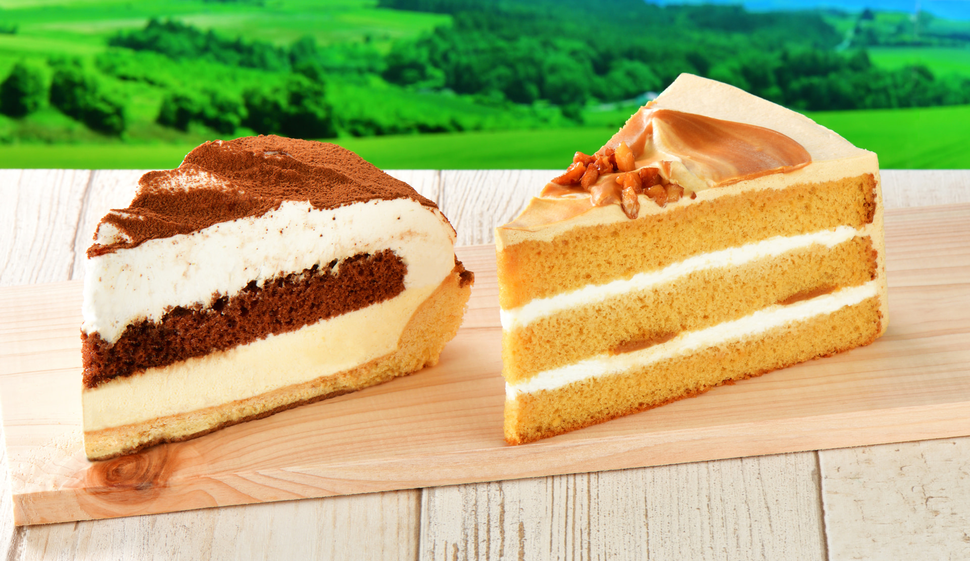 ティラミスタルト～北海道産マスカルポーネ使用～/キャラメル バタースコッチ～北海道産生クリーム使用～