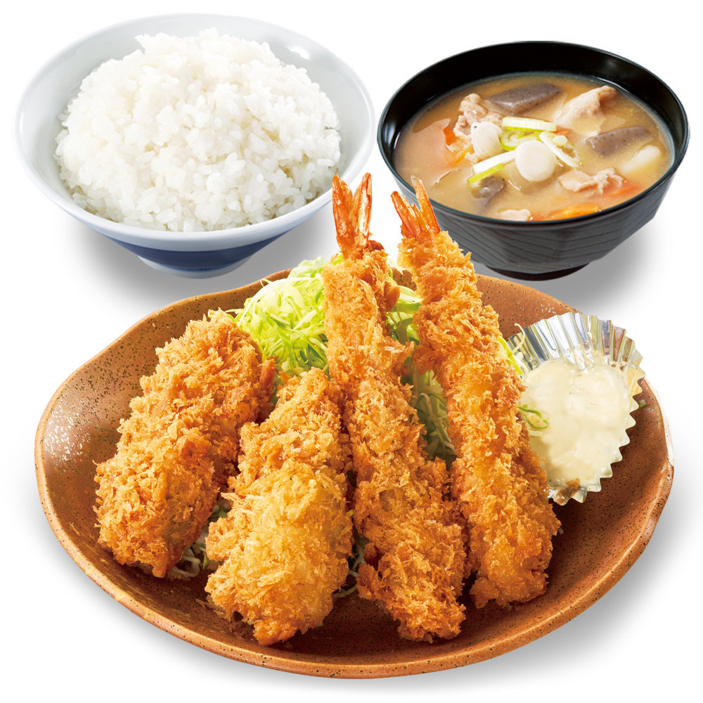 秋の海鮮フライ定食