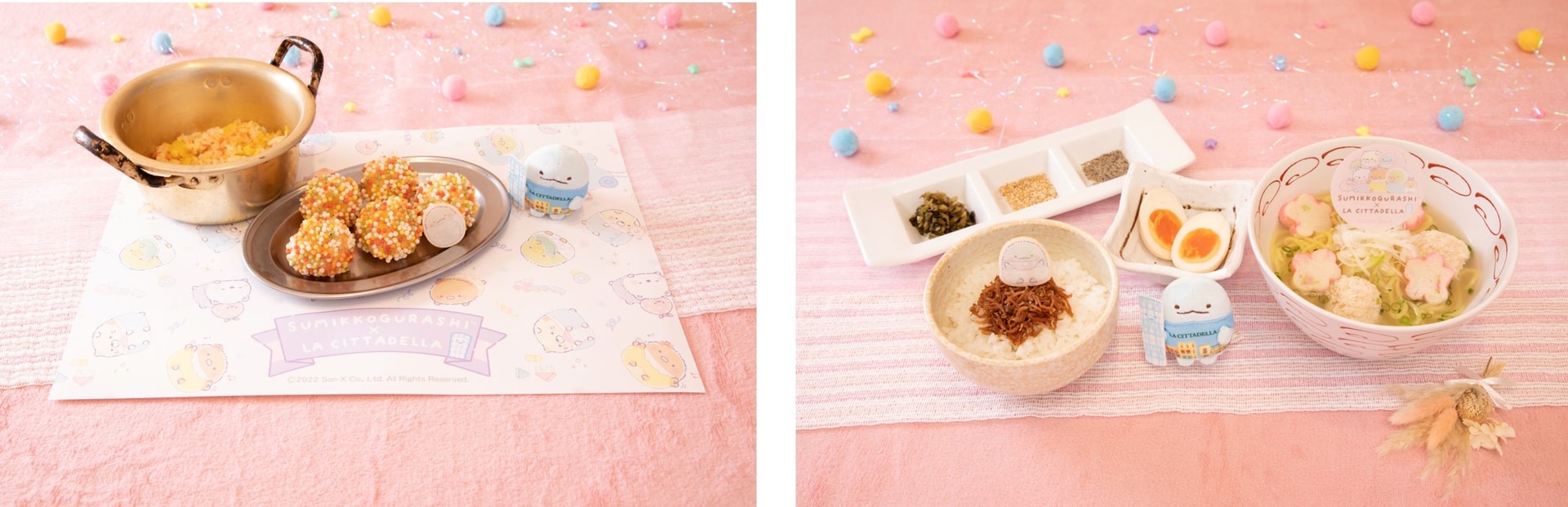 とかげも大好きおさかな入り！手作り韓国風おにぎり/ふんわりつくねのクリーミー白湯そばセット