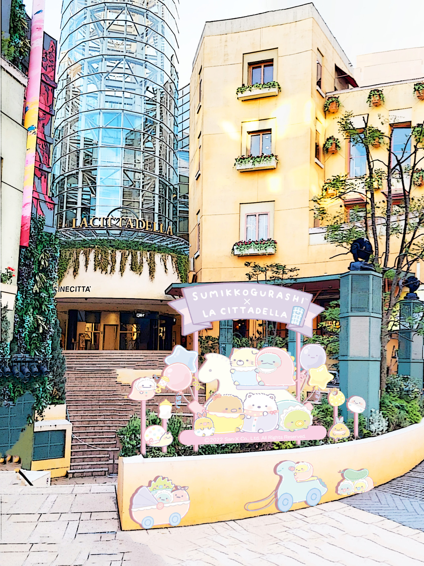 メインフォトスポット(中央噴水広場)