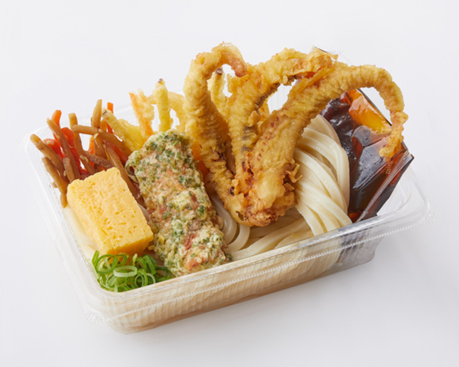 「げそ天うどん弁当」（520円）