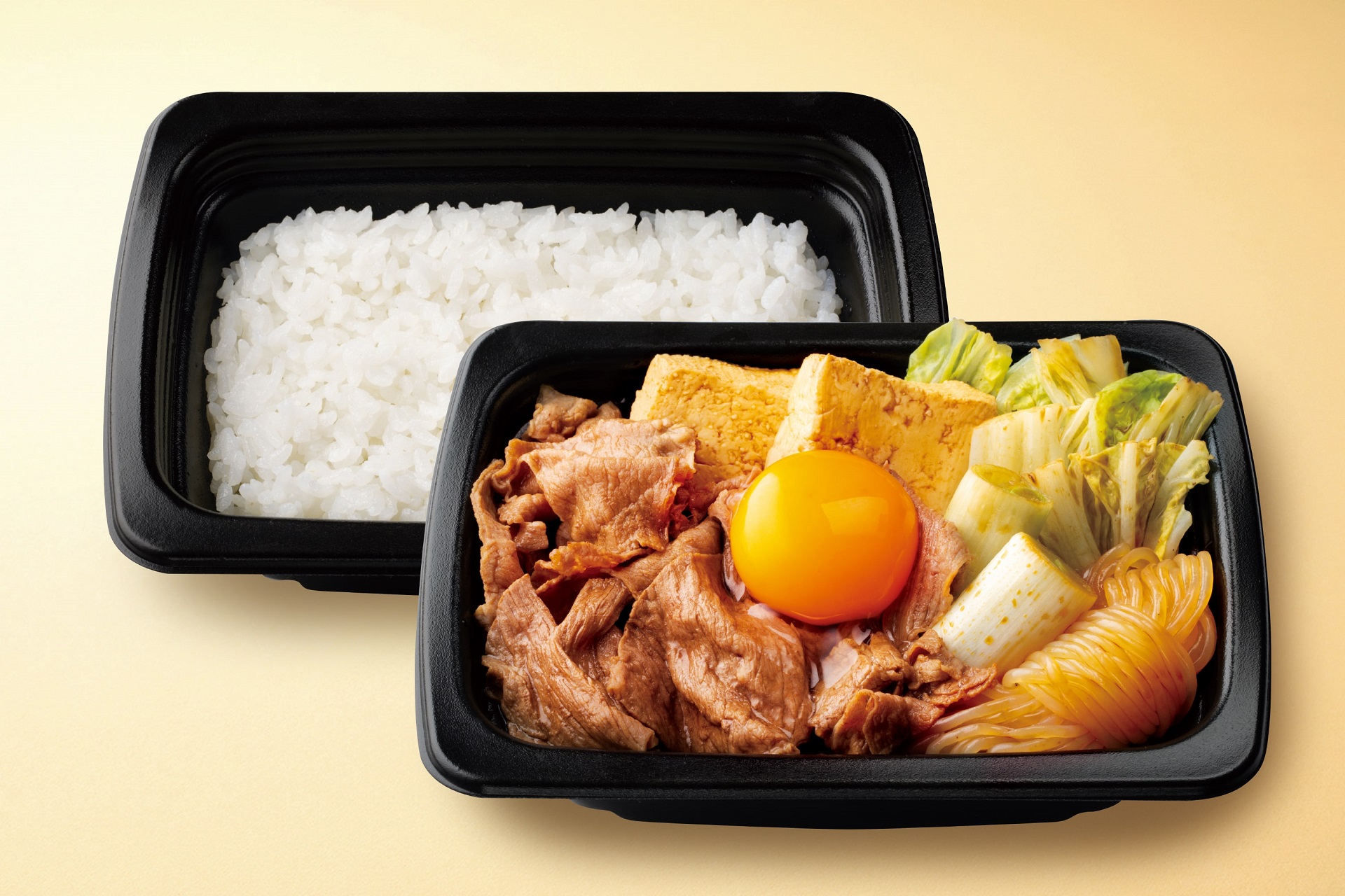 アンガス牛のすき焼き弁当（生卵つき）
