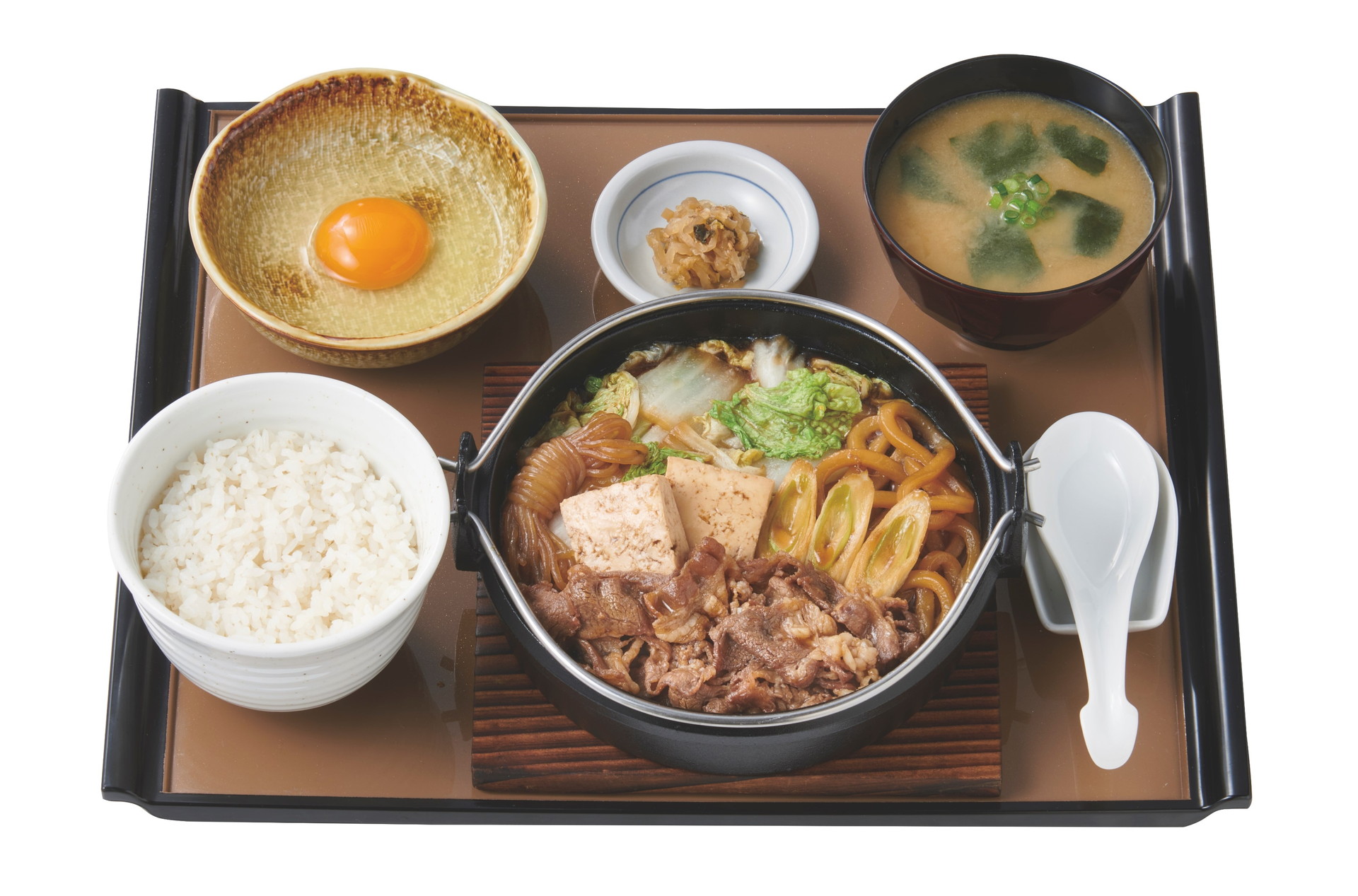 「すき焼き定食」（930円）