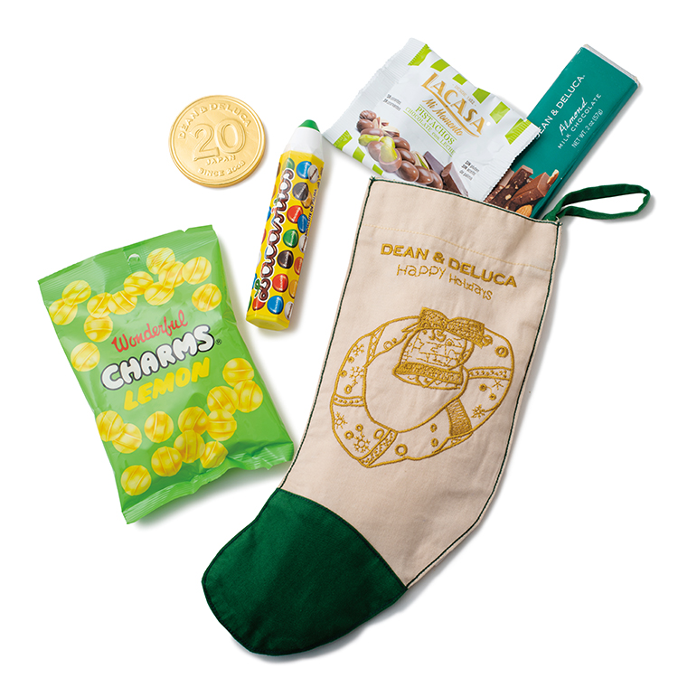 「ARTWORK BY SHOBU GAKUEN ホリデーソックスギフト 赤/緑」（各2376円）