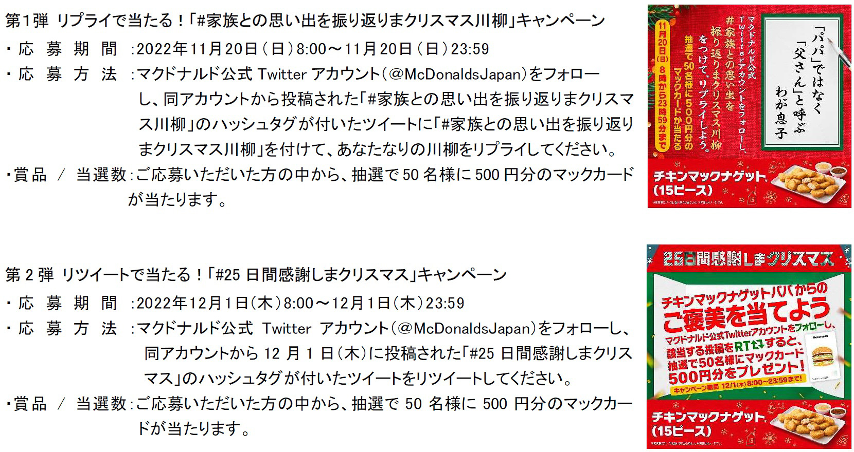 Twitterキャンペーンも実施