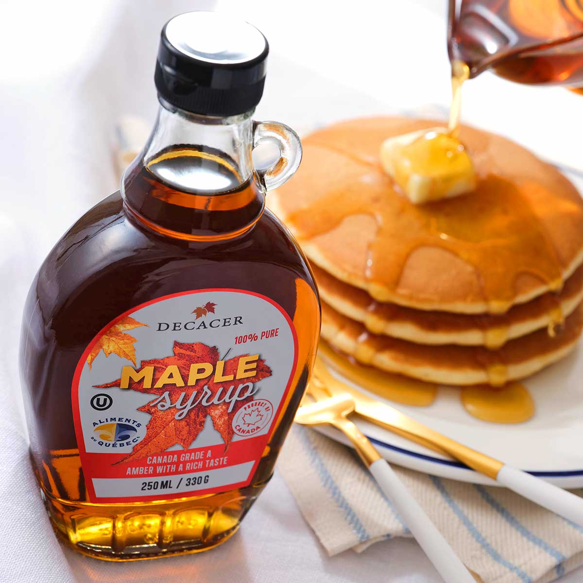 デカセール メープルシロップ グレードAアンバー