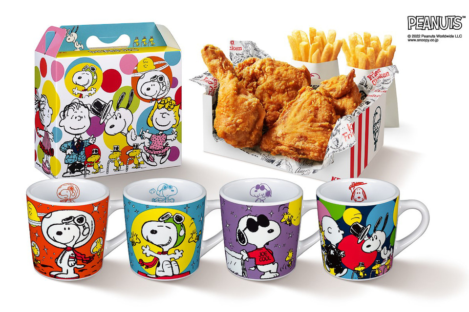 ケンタッキーフライドチキン「スヌーピー マグ」のセットメニューが