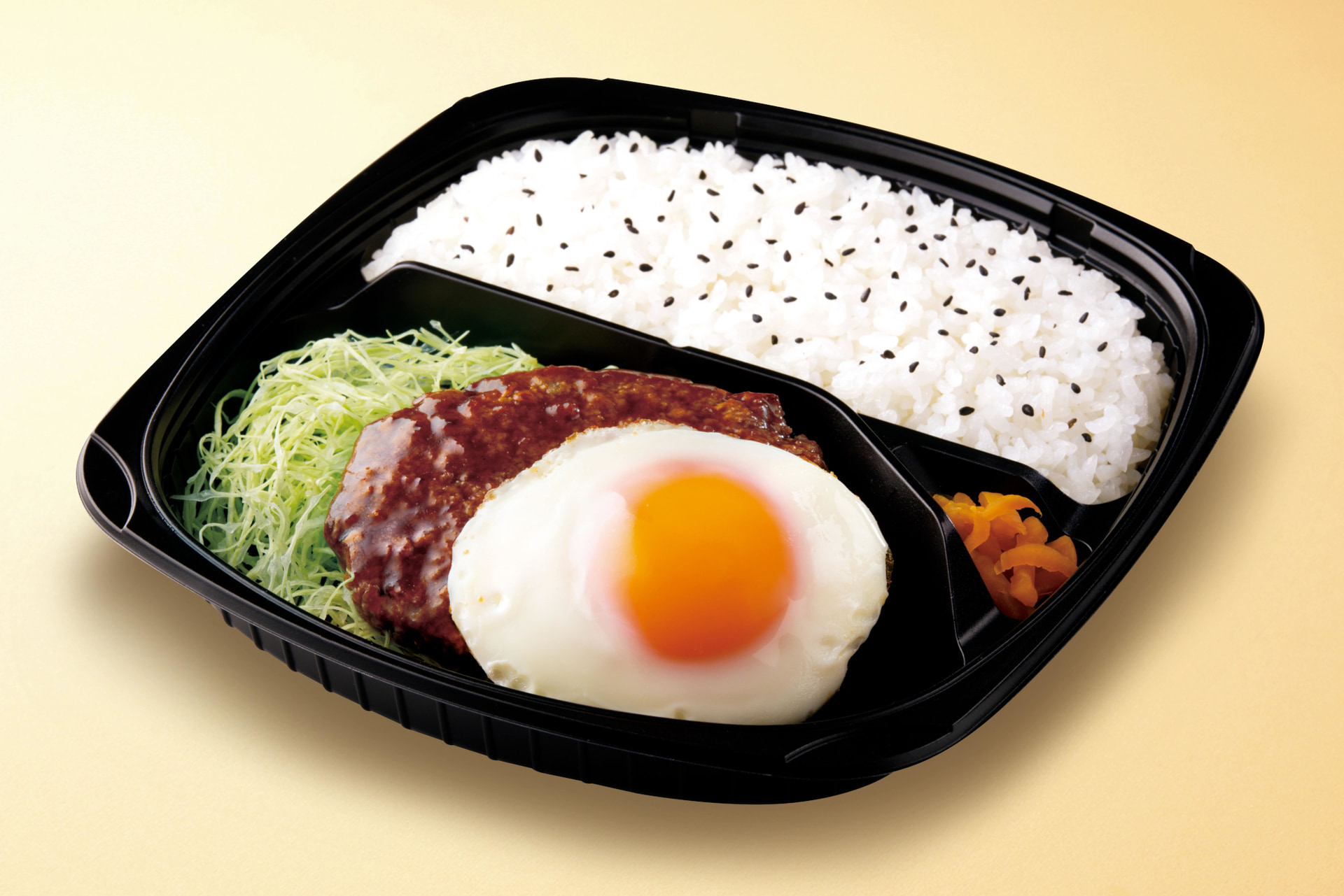 直火焼デミハンバーグ弁当（エッグのせ）
