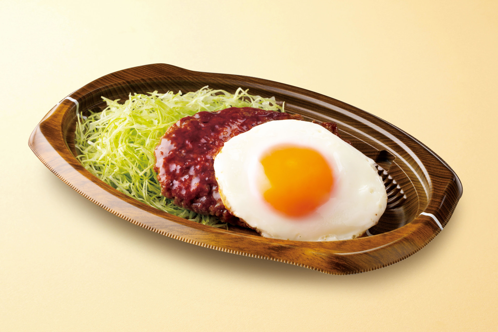 直火焼デミハンバーグ（エッグのせ）