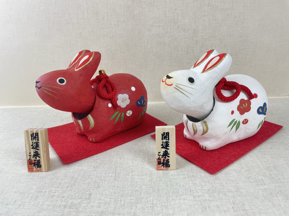 ロフト 2023 NEW YEAR」うさぎモチーフの置物/豆皿/祝い箸/ポチ袋など