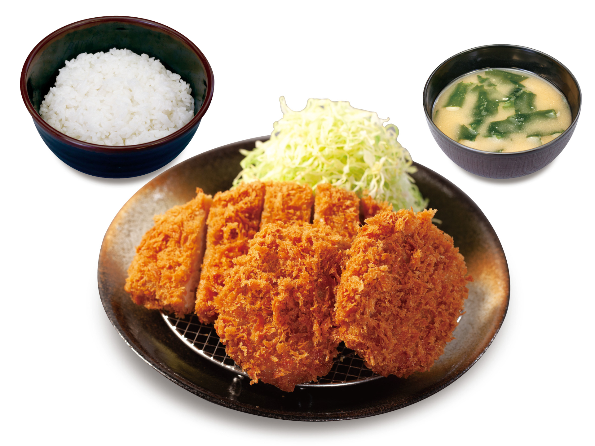 「ロースかつ＆ヒレかつ定食（1枚→2枚）」（790円）