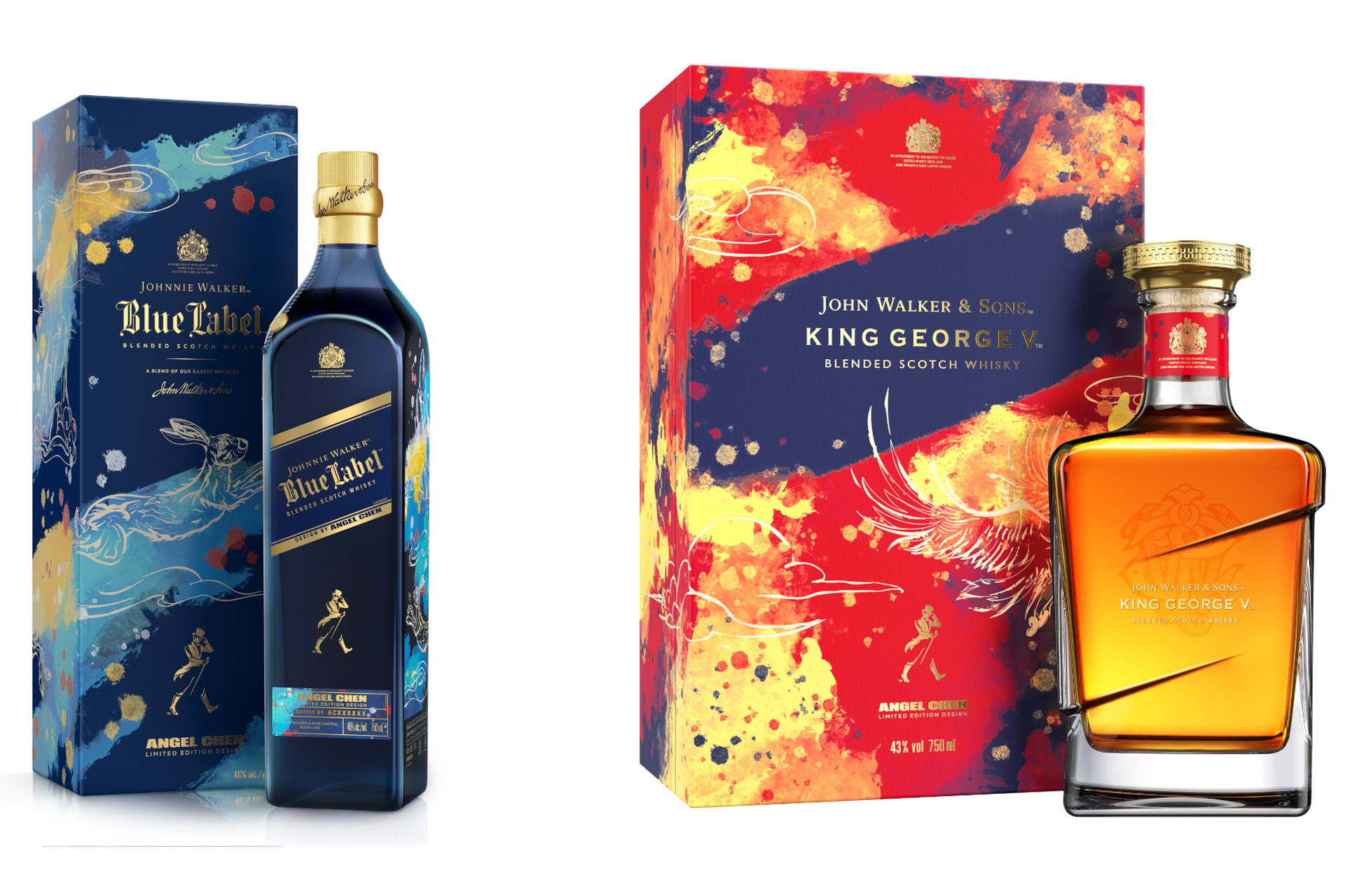 「ジョニーウォーカー ブルーラベル イヤー オブ ザ ラビット」と「ジョン・ウォーカー＆サンズ キングジョージ5世 ニューイヤーボトル 2023」