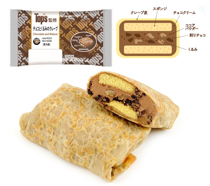 NewDays、Top's（トップス）監修のケーキ/クレープ発売
