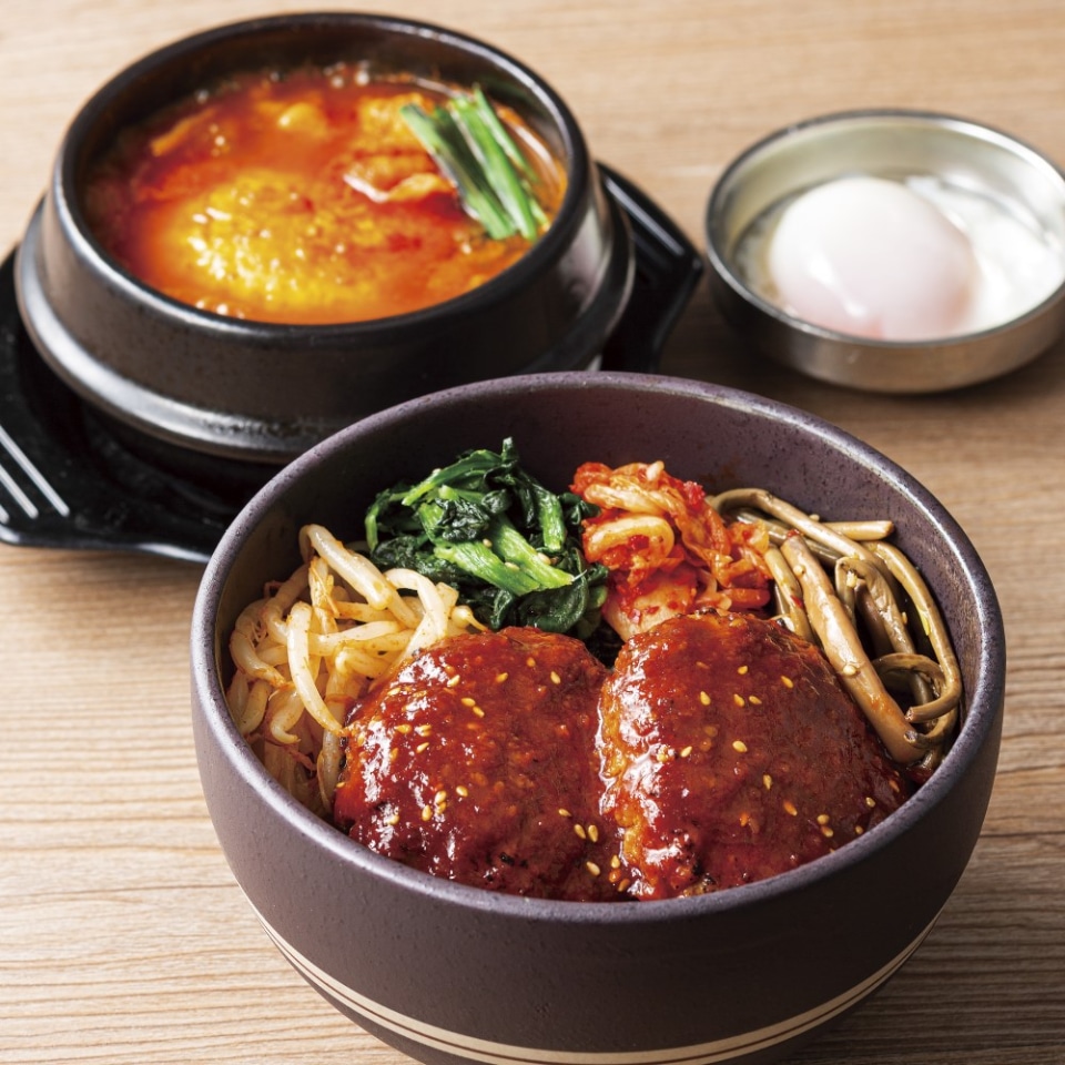 純豆腐 中山豆腐店「ビビンバーグ丼とハーフスンドゥブ定食」発売